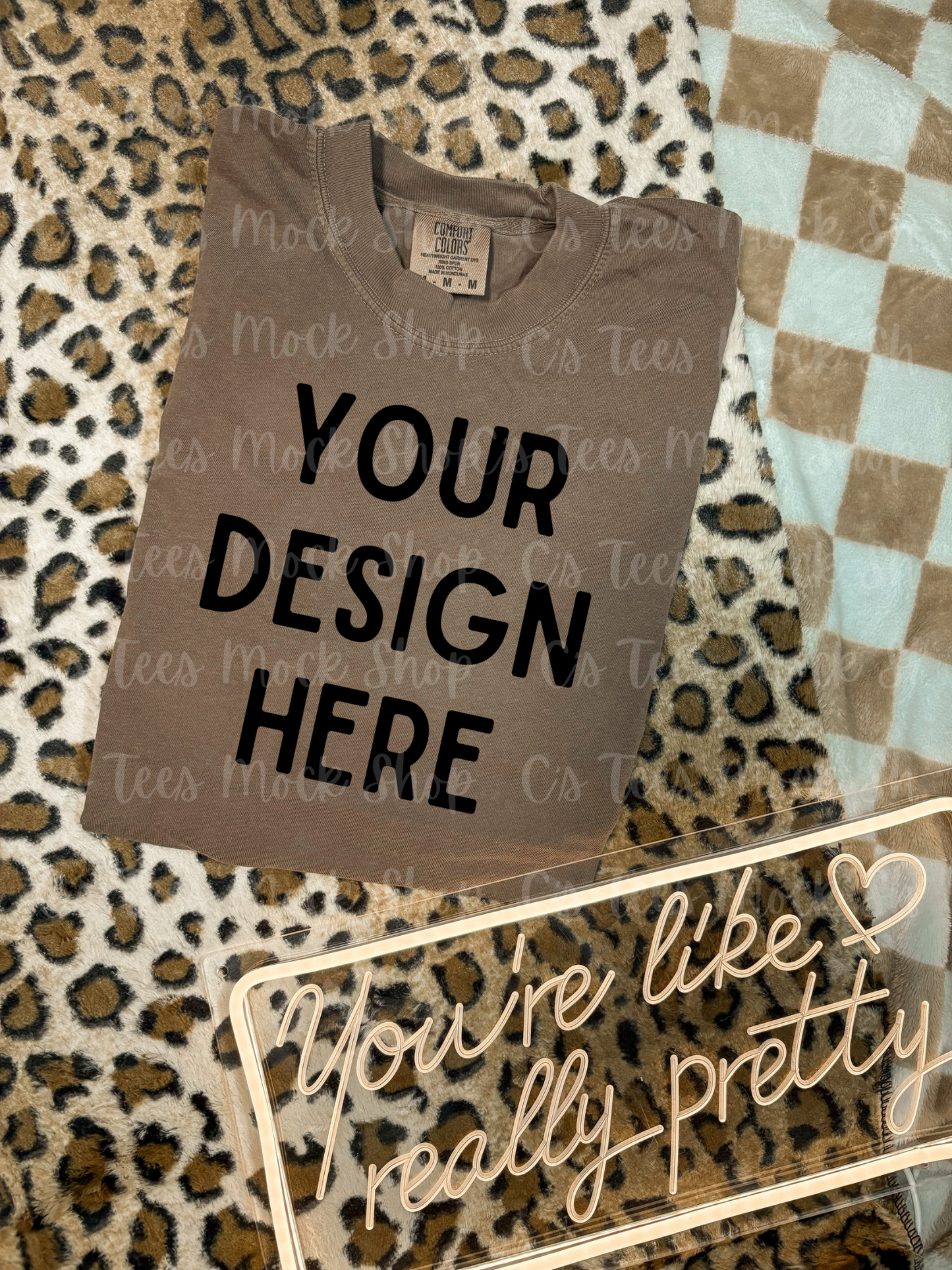 Comfort color espresso mockup