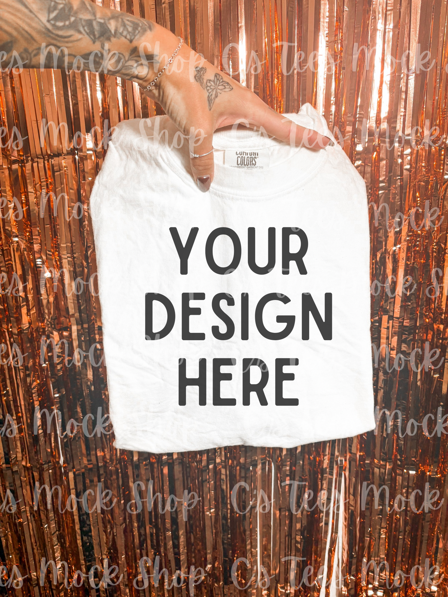 Comfort color white mockup