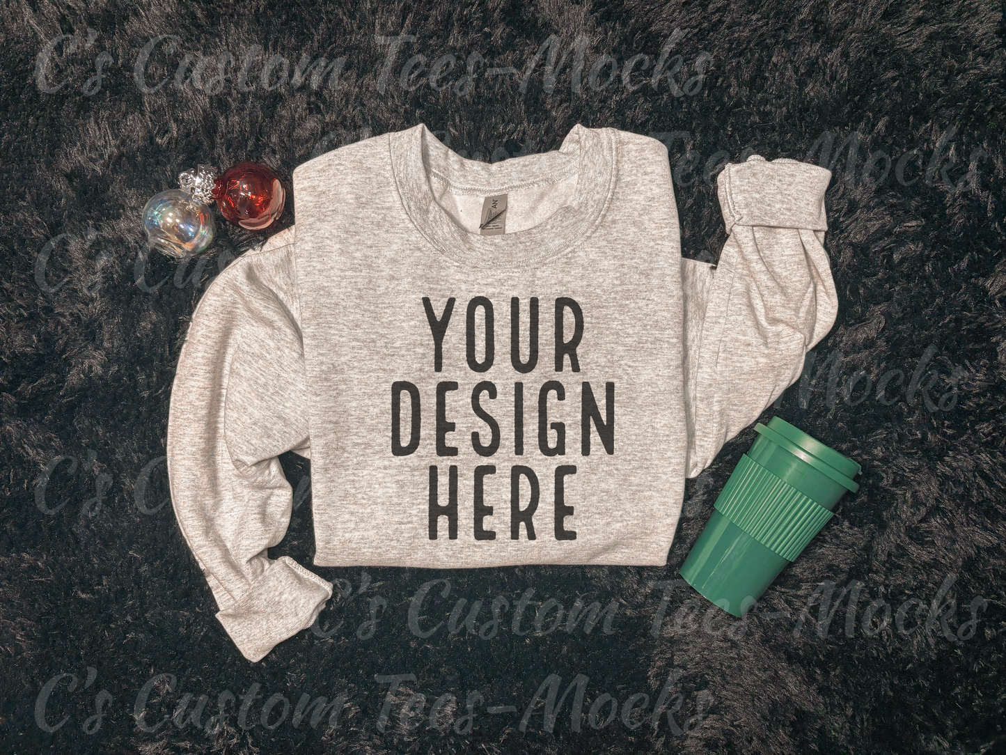 Gildan ash mockup Christmas
