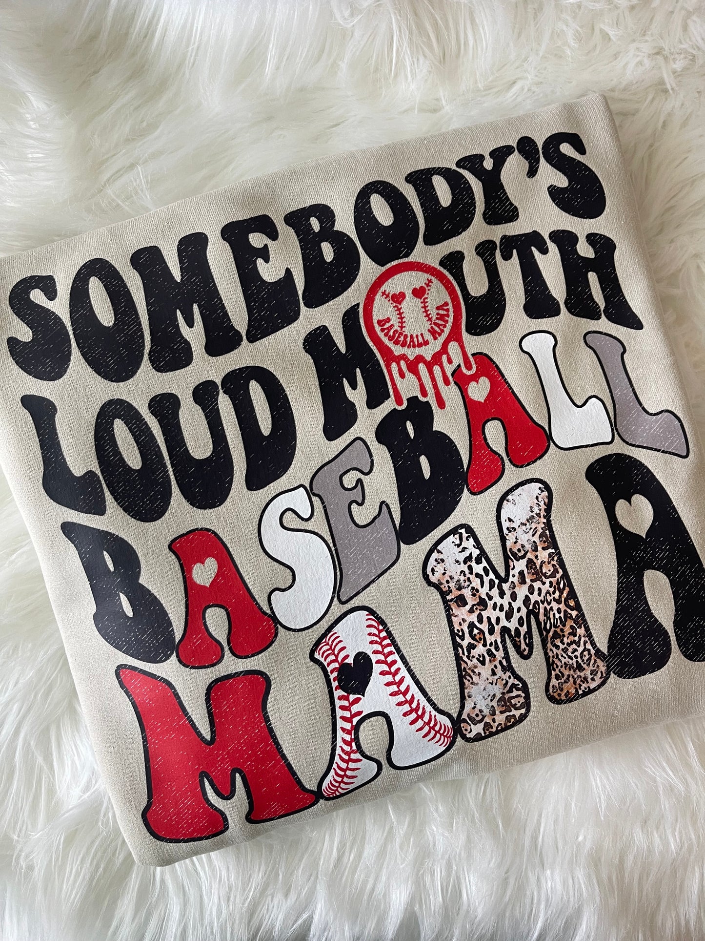 Loud mouth baseball mom