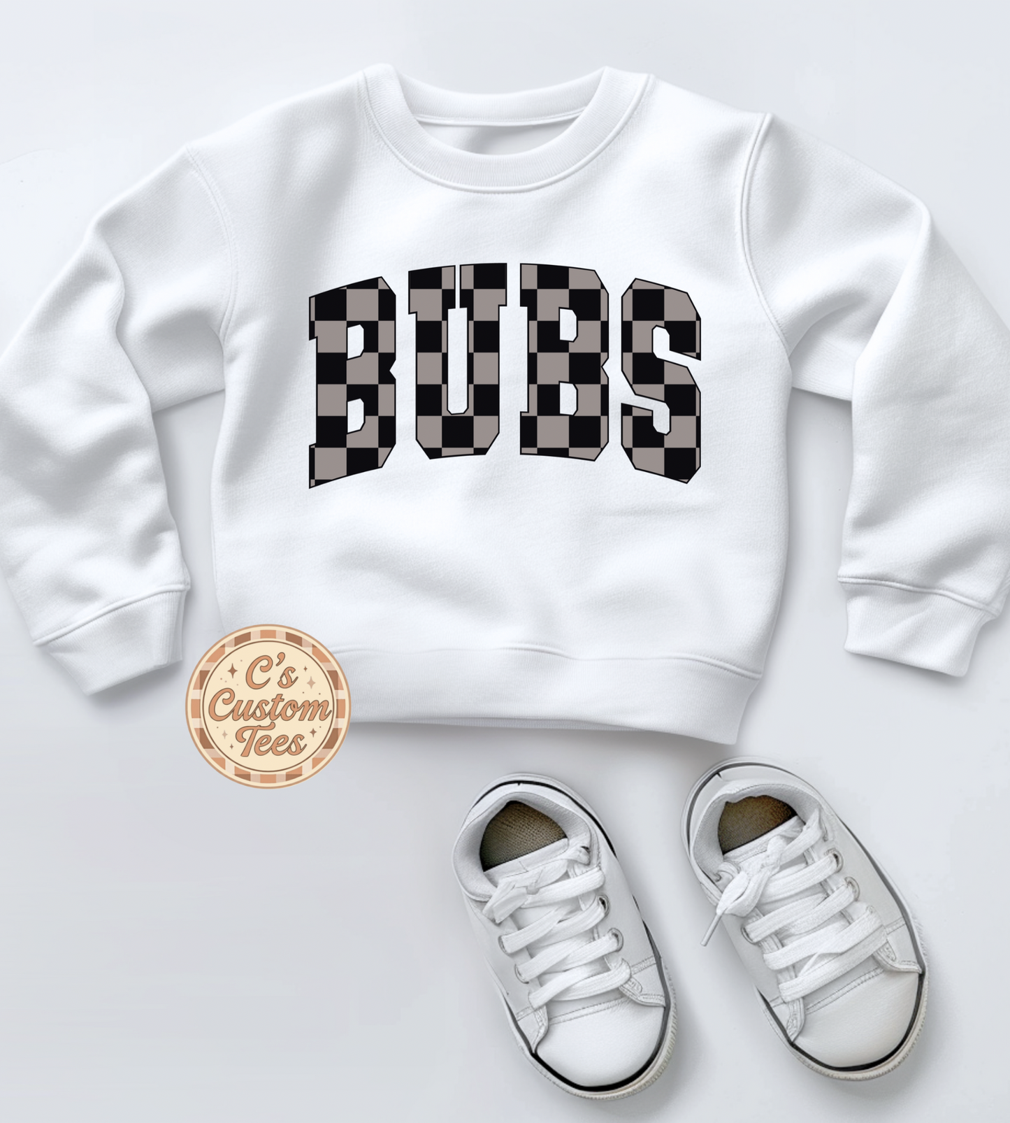 Grey black checkered bubs- children