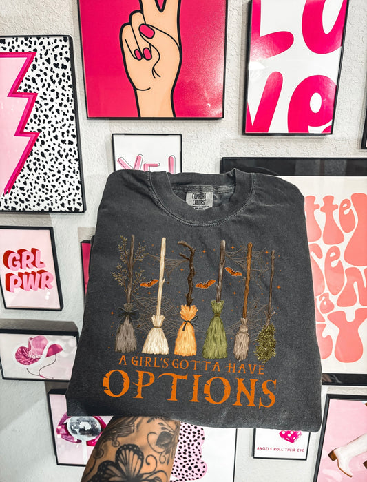 Girls gotta have options