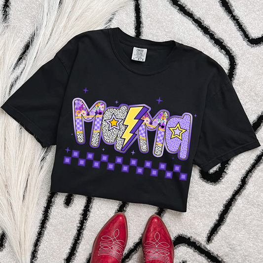 Purple preppy mama