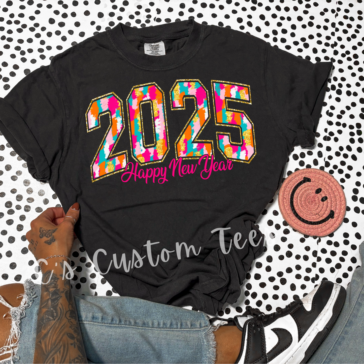 2025 colorful big font