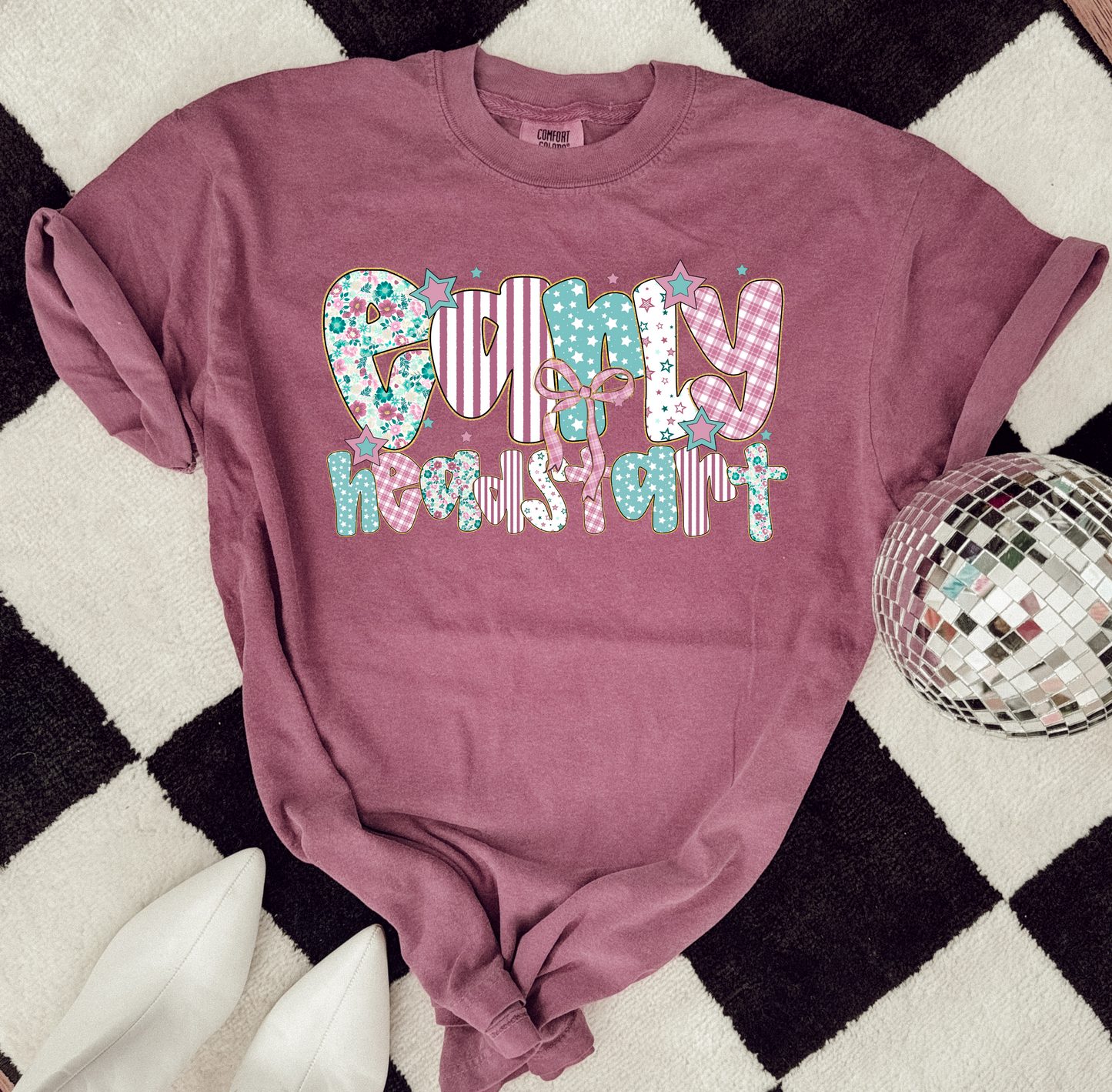 Early head start teal pattern