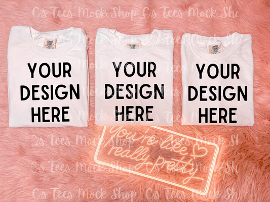 White bundle mockups