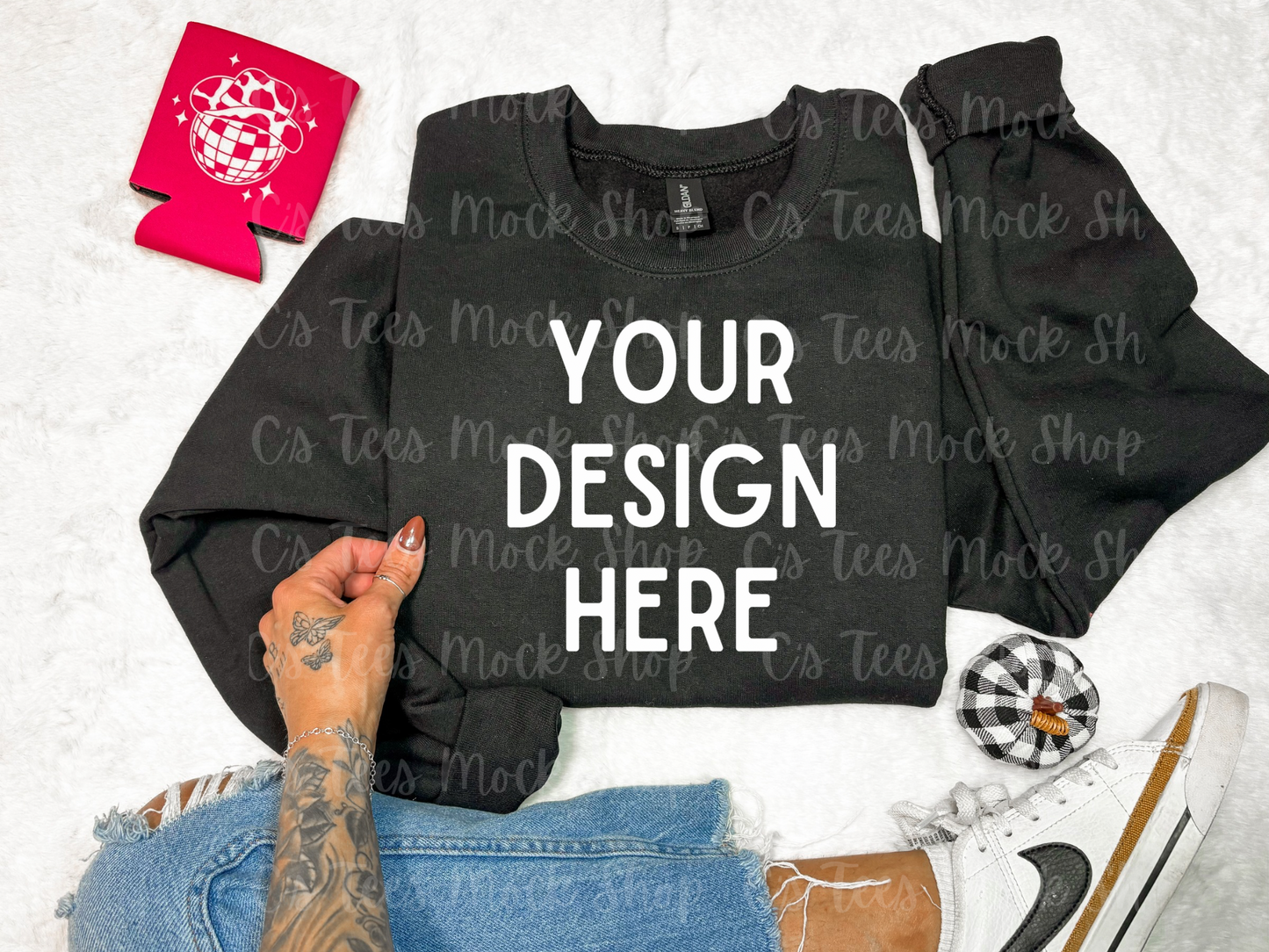 Gildan black mockup
