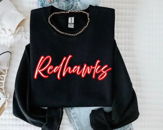 Redhawks cursive