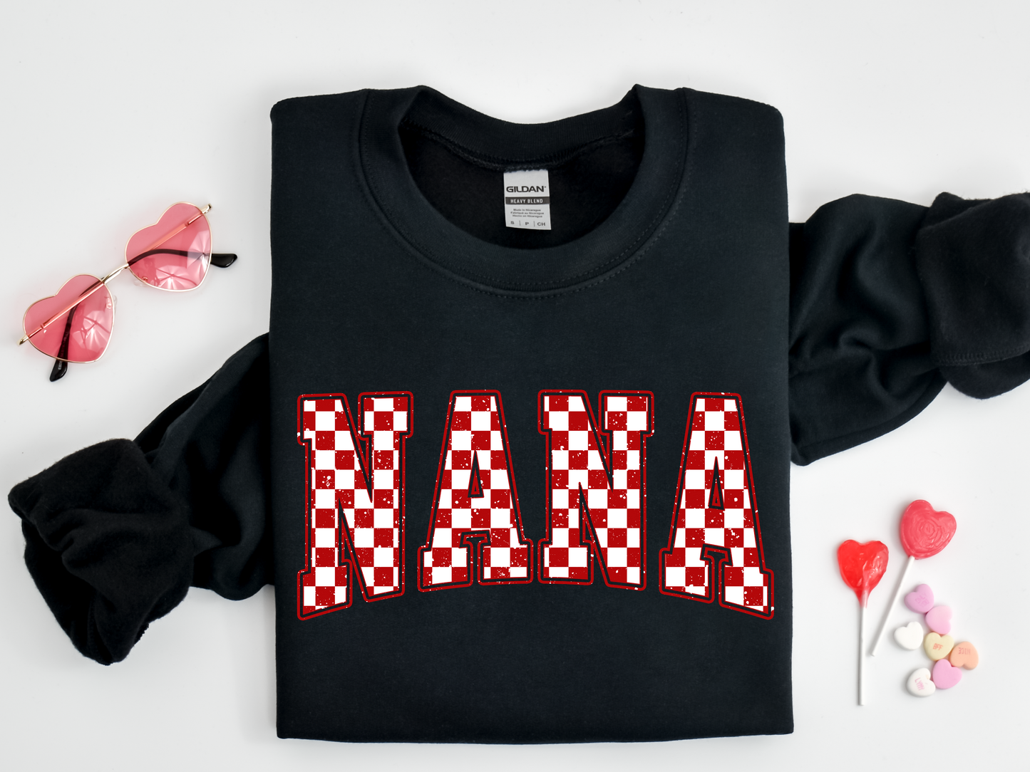 Nana checkered red