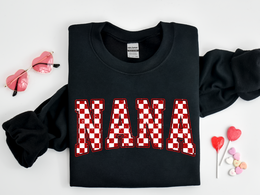 Nana checkered red