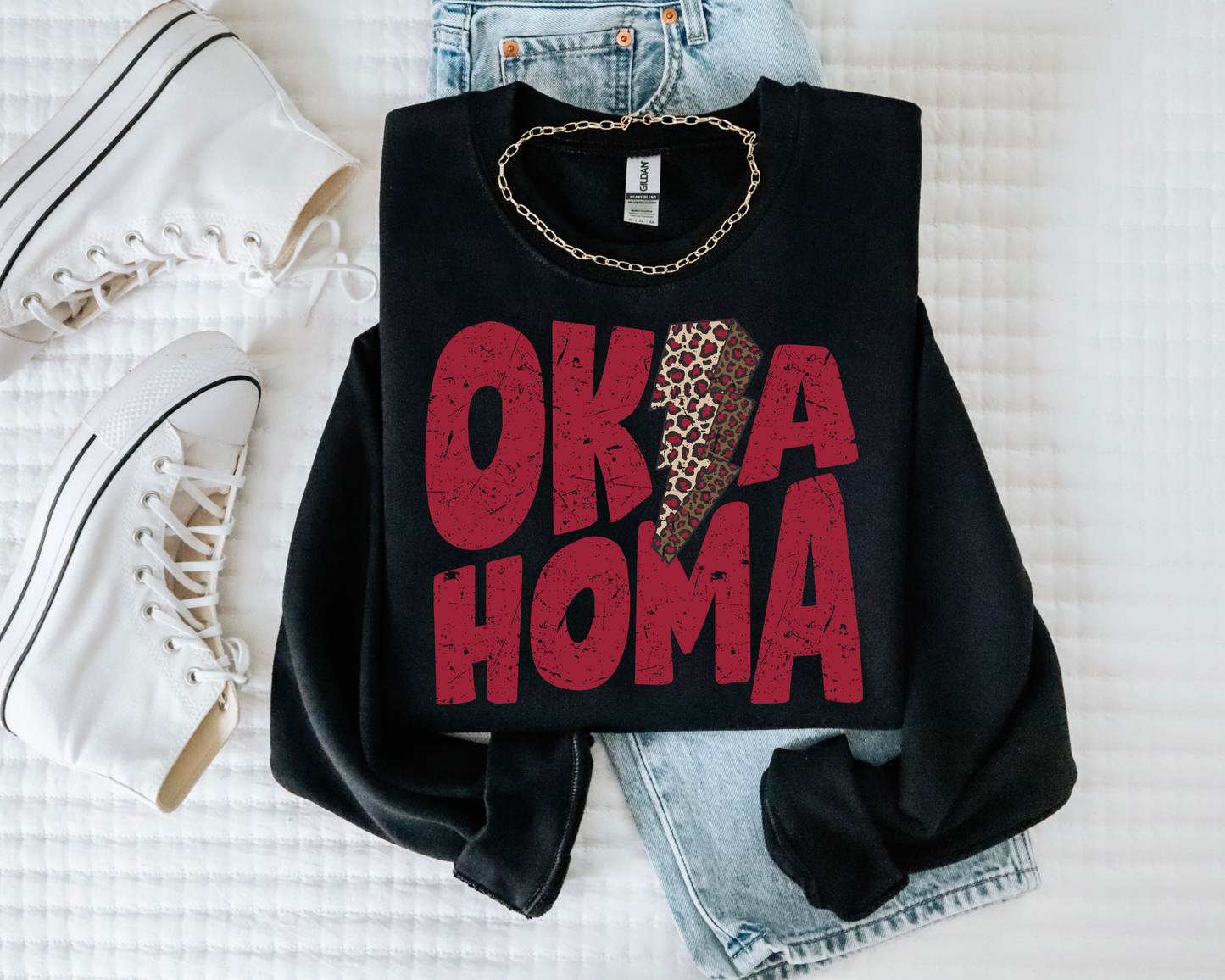 Red Oklahoma bolt