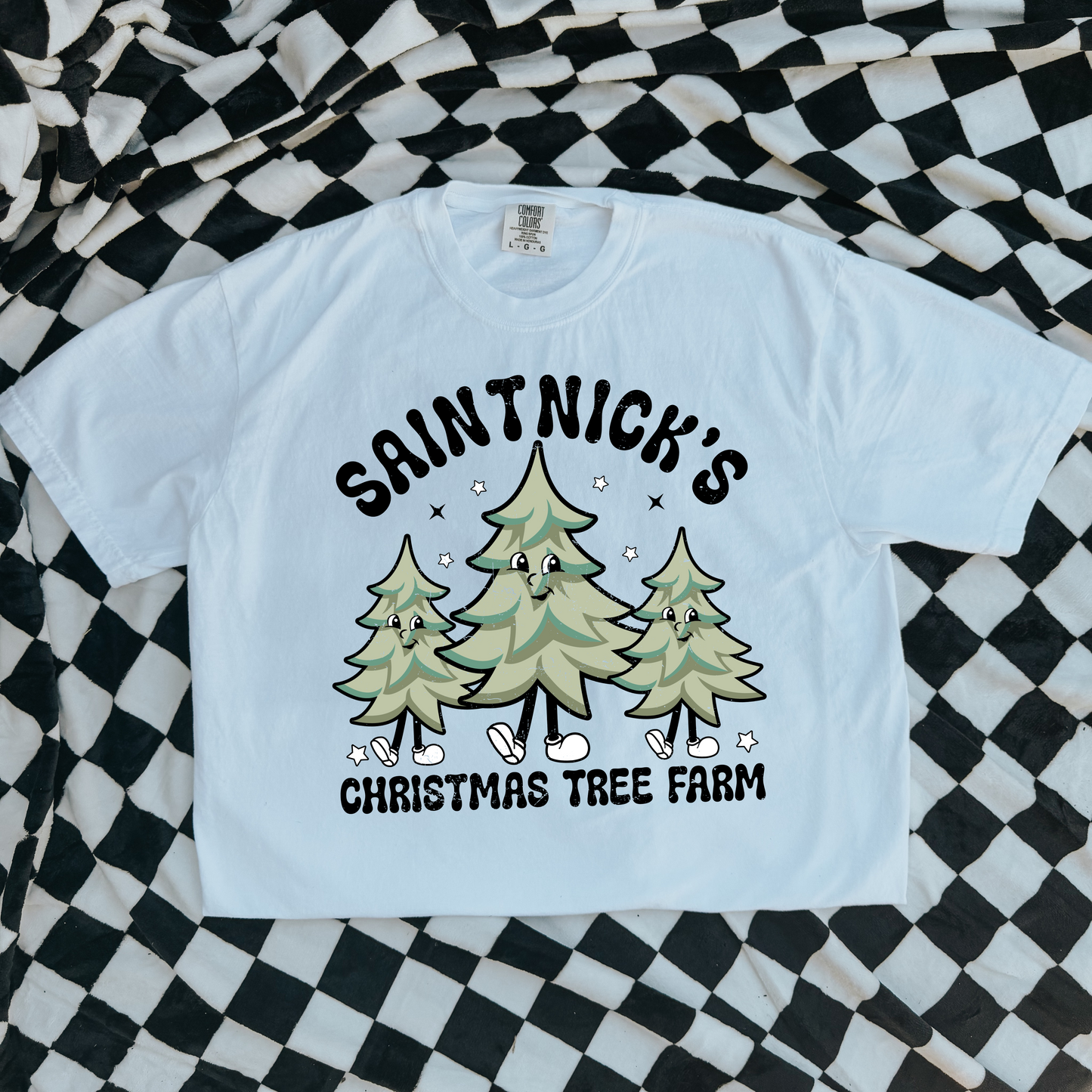 Saint nicks Christmas tree farm