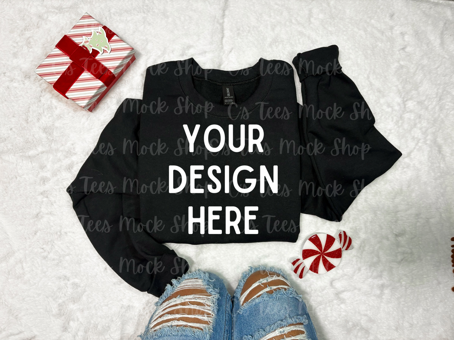 Gildan black mockup