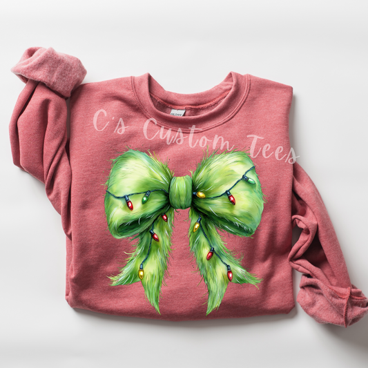 Grinch bow