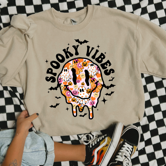 Spooky vibes smiley face