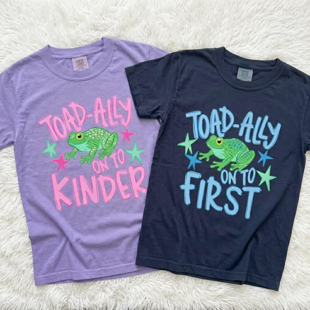 Toad-ally on to (pre k-5th )-kid size