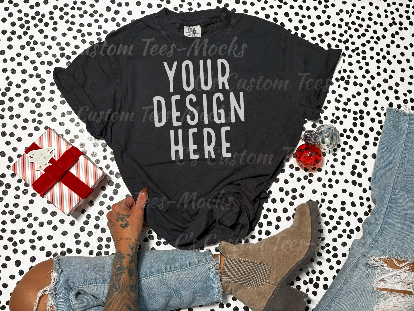 Comfort Color Mockup black Christmas