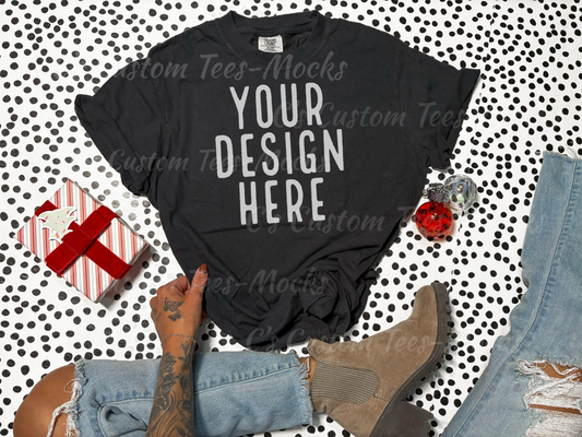 Comfort Color Mockup black Christmas