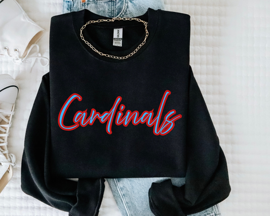 Collinsville cardinals cursive