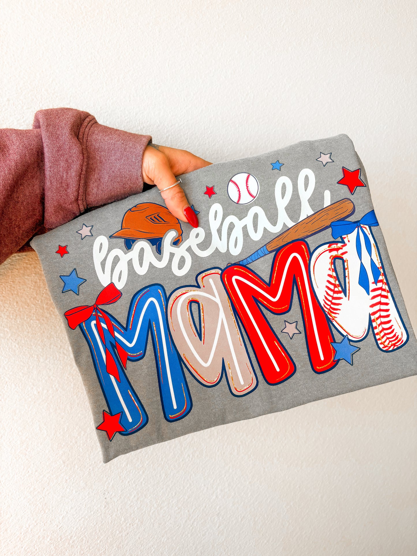 Baseball mama colored