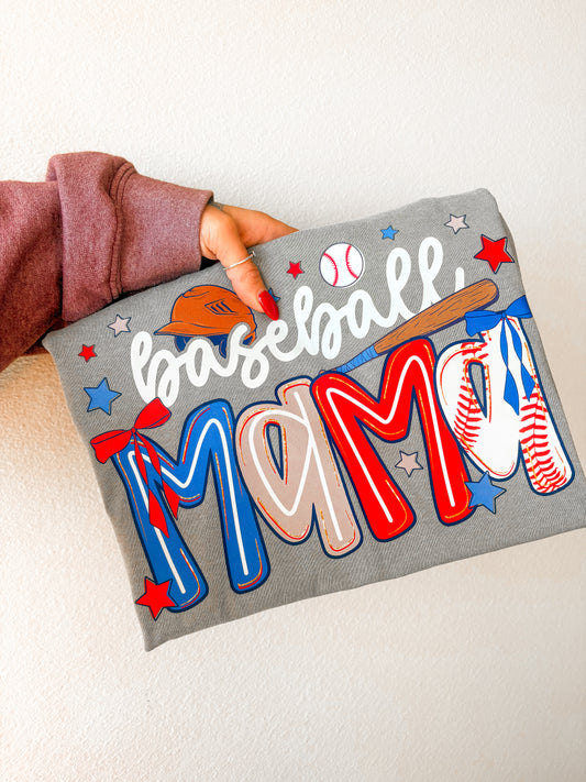 Baseball mama colored