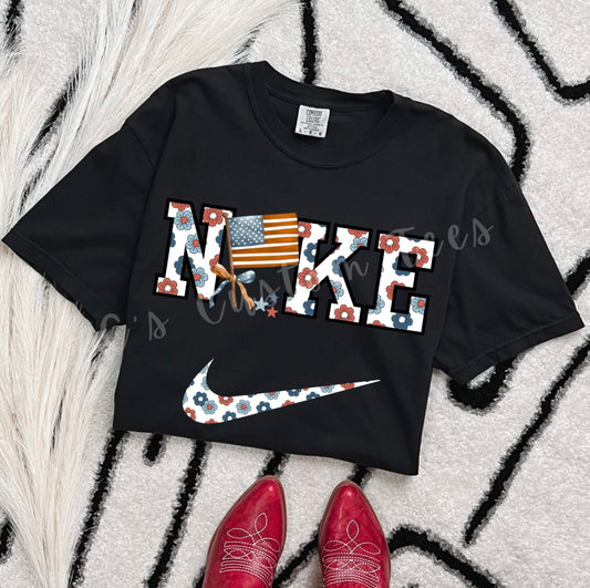 Nke white floral