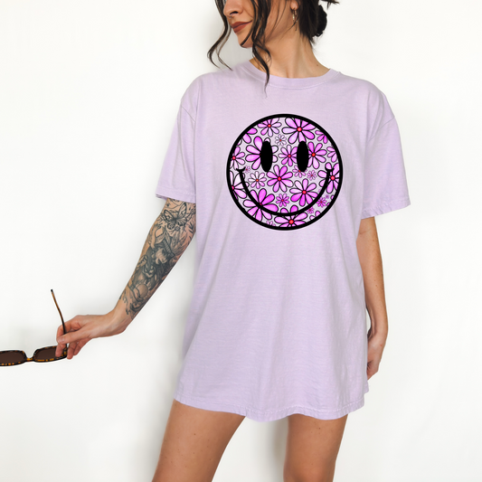 Purple smiley flower