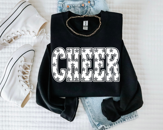 Cheer white stars