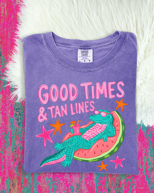 Good time & tan lines croc