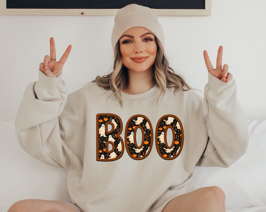 Black boo faux