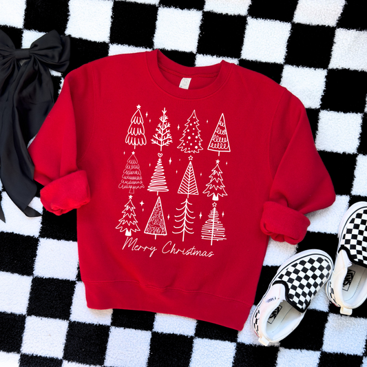 White merry Christmas tree bundle