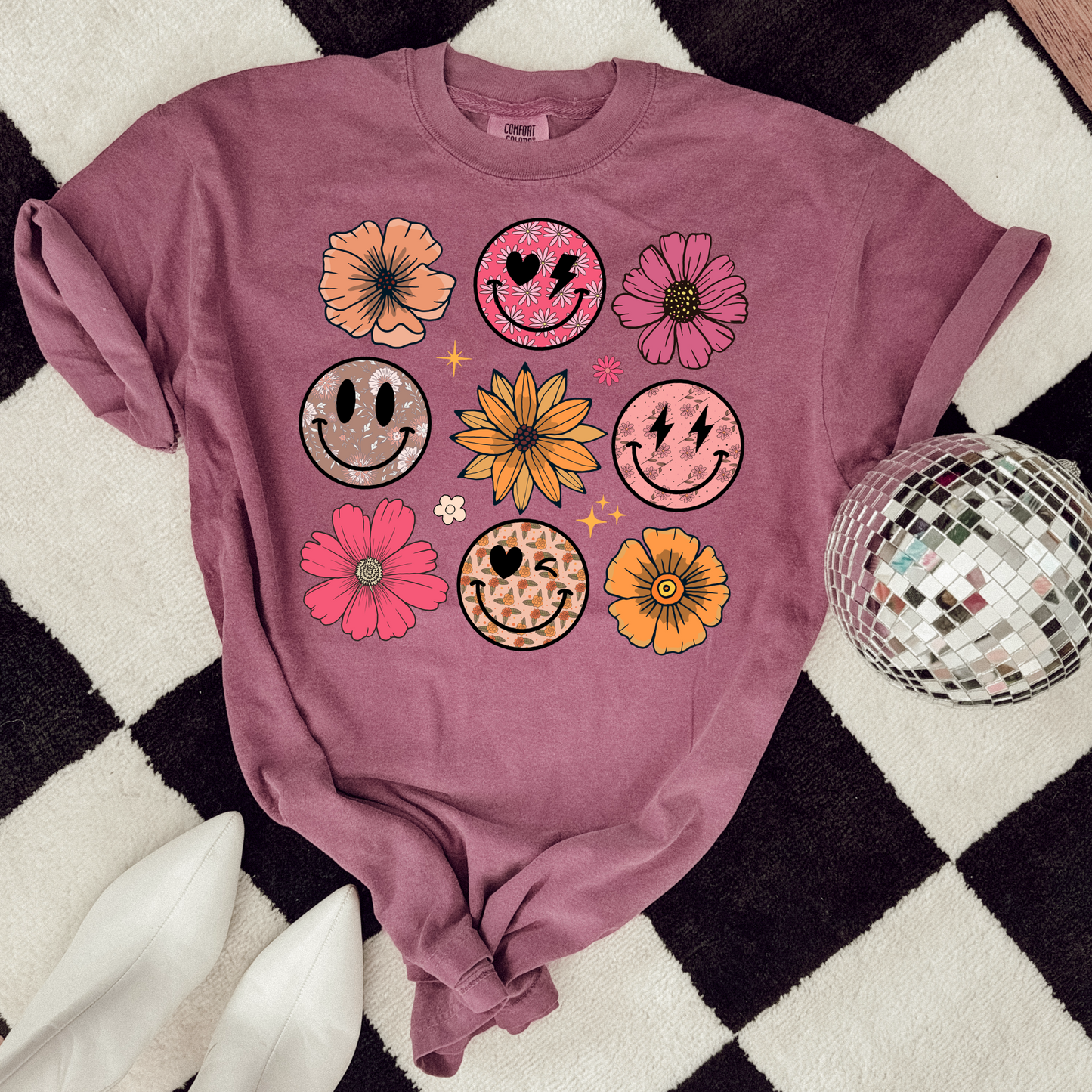 Summer flower smiley bundle