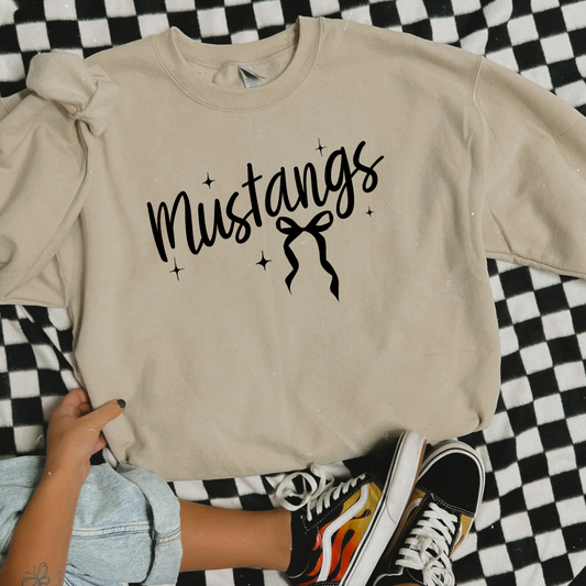 Mustangs black font only