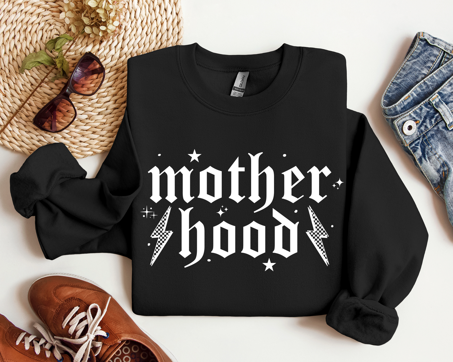 Motherhood white font