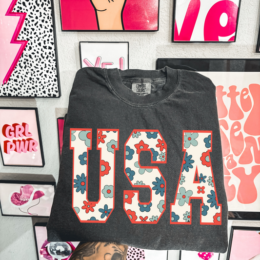 USA white floral