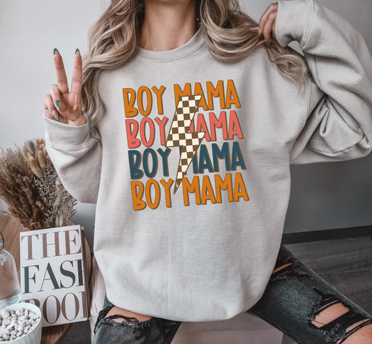 Boy mama stacked retro