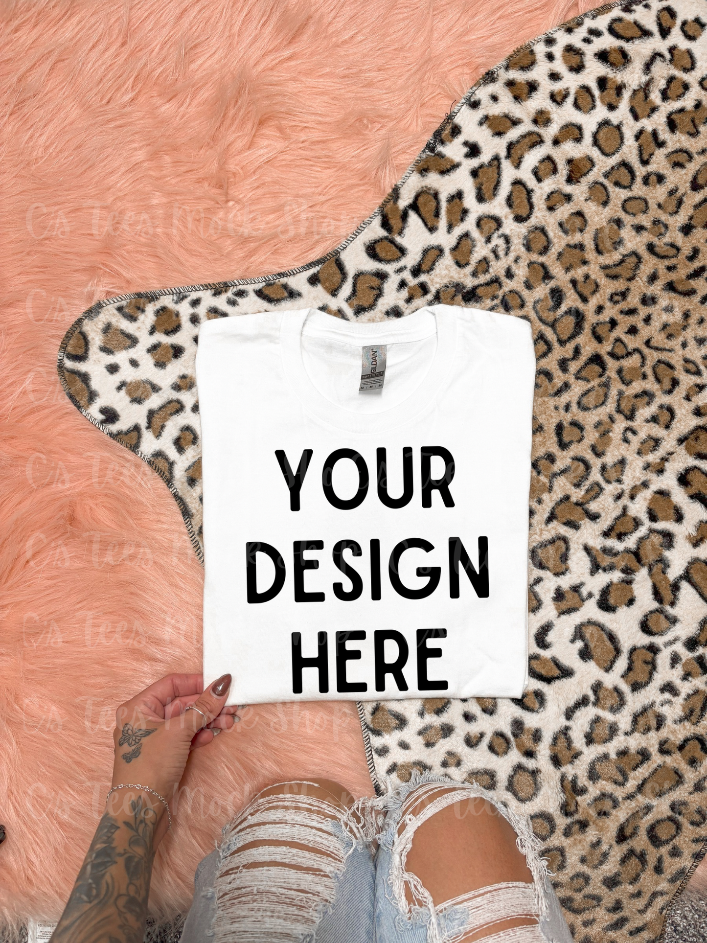 Comfort color white mockup