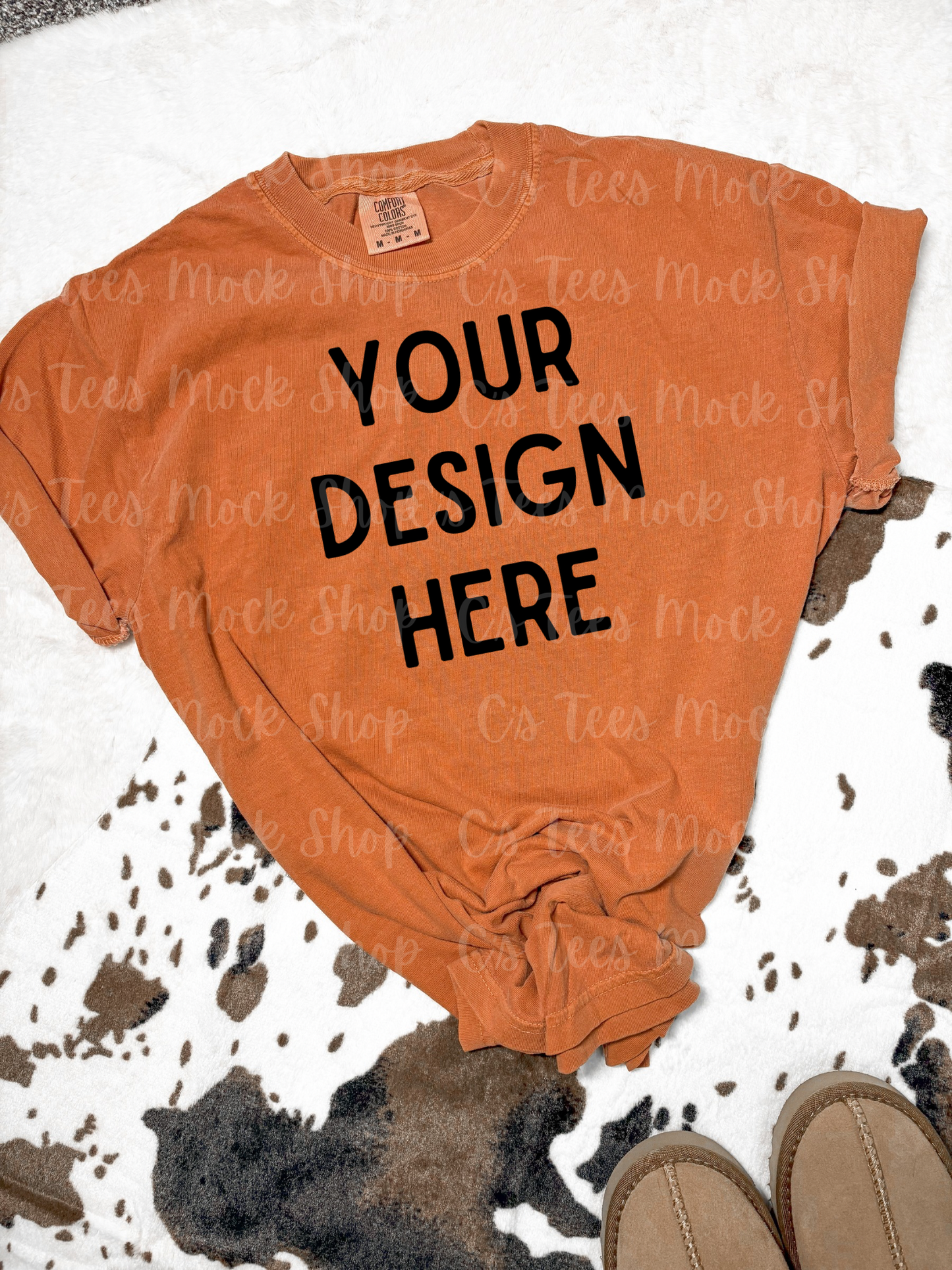 Comfort color yam mockup