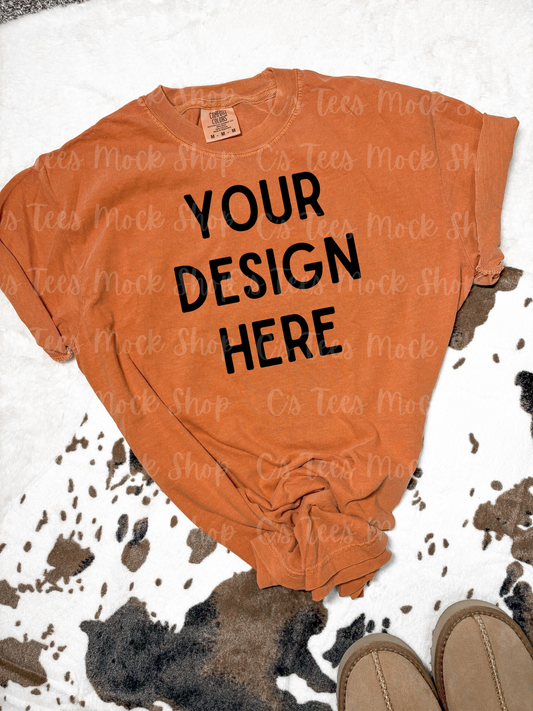 Comfort color yam mockup