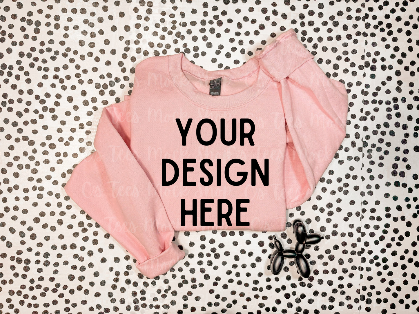 Gildan light pink mockup