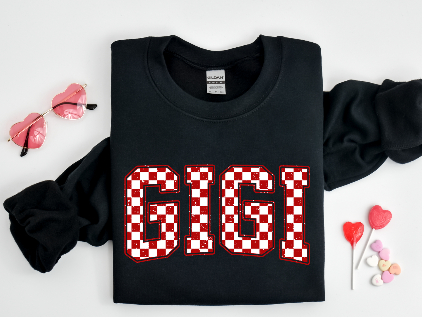 Gigi checkered red
