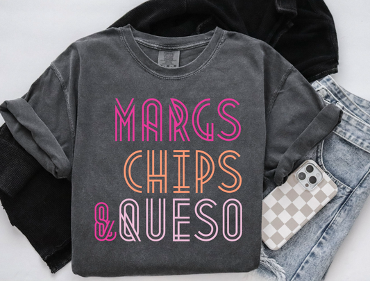 Margs chips queso