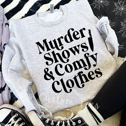 Murder shows comfy clothes