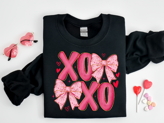 Pink xoxo bow
