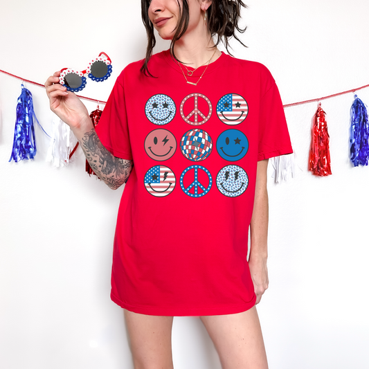 4th July smiley bundle spaced