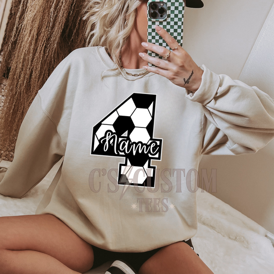 Soccer custom name & #