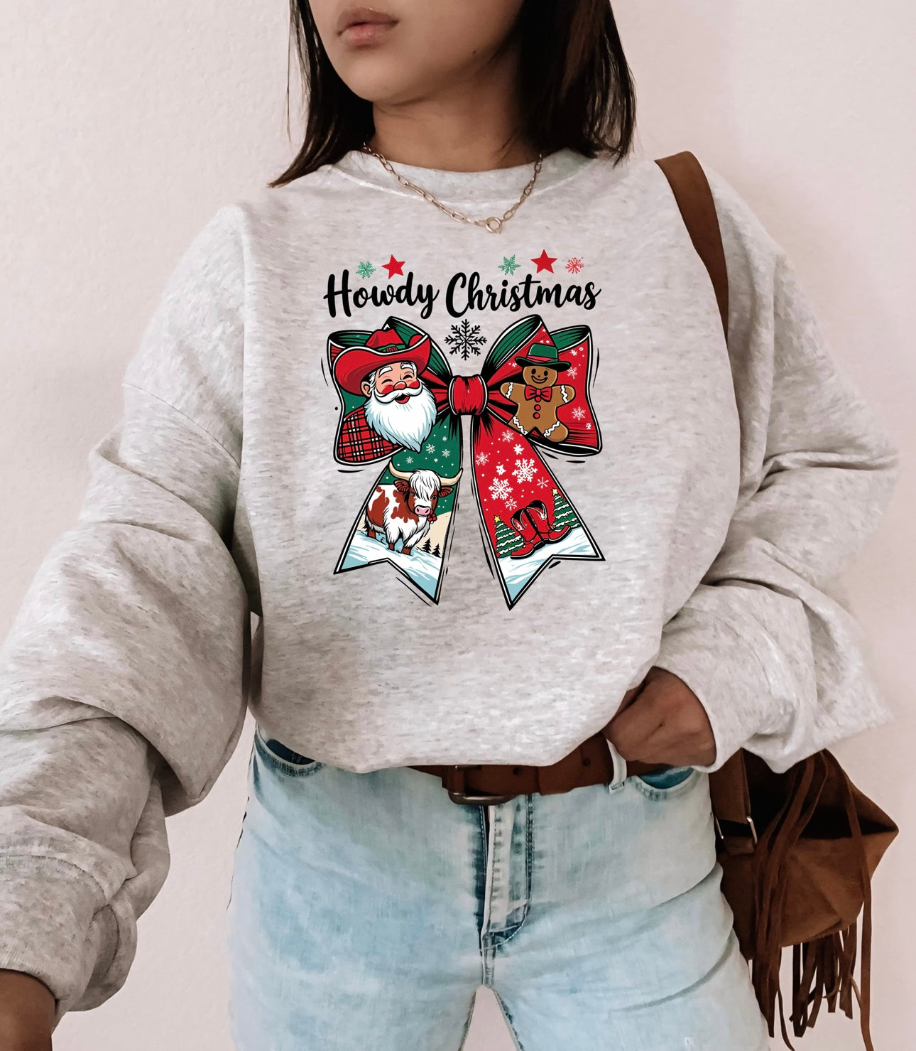 Howdy Christmas bow