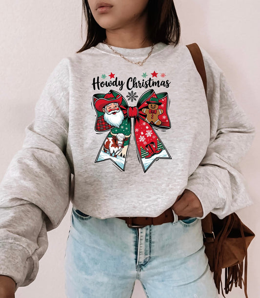 Howdy Christmas bow