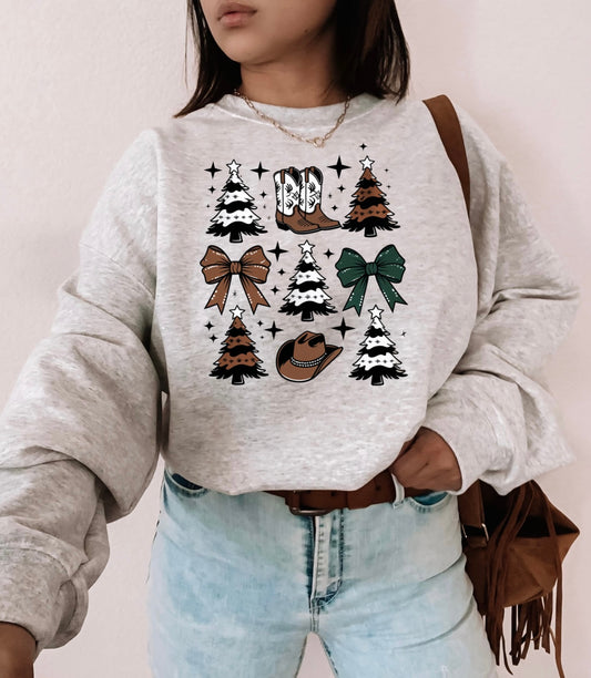 Western Christmas bow bundle