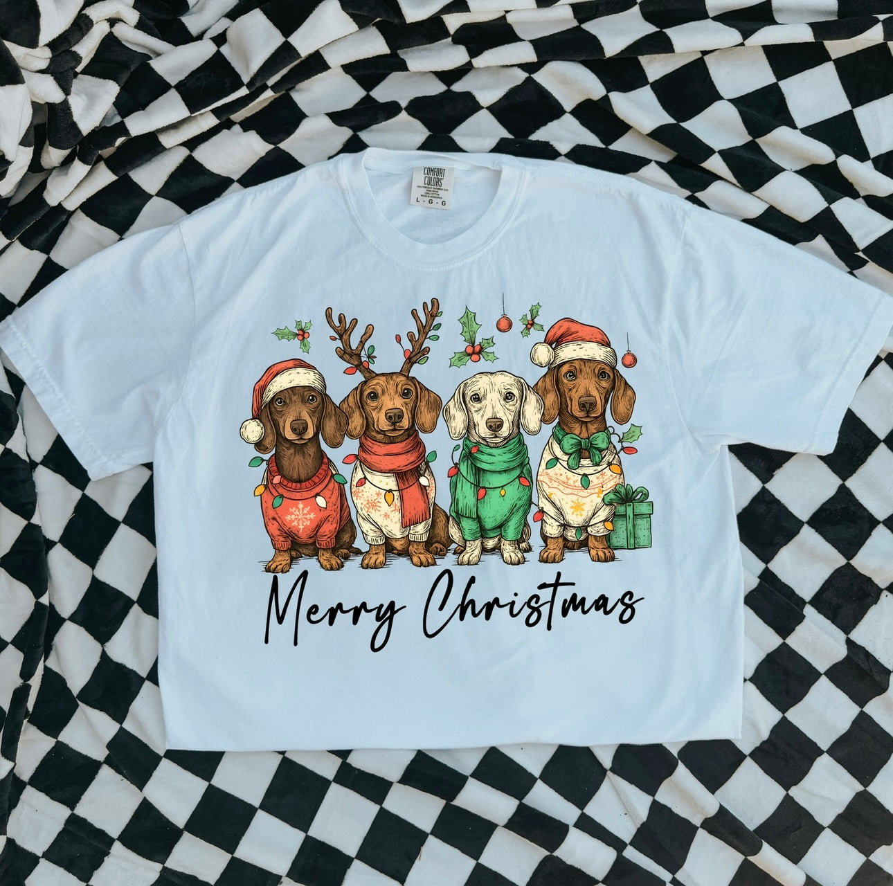 Merry Christmas wiener dogs